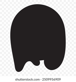 Black Liquid Flowing, spilled, drop, splash, leak concept vector paint drops icon. Ink drip and black Melt Drips. vector illustration.