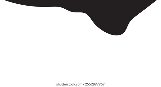 Black Liquid Flowing, spilled, drop, splash, leak concept vector paint drops icon. Ink drip and black Melt Drips. vector illustration. 333