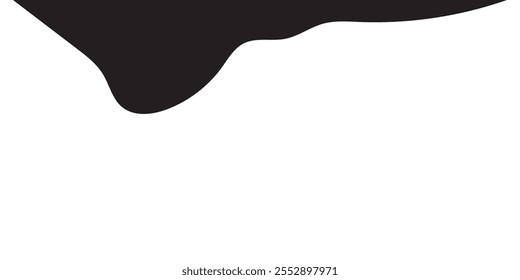 Black Liquid Flowing, spilled, drop, splash, leak concept vector paint drops icon. Ink drip and black Melt Drips. vector illustration. 333