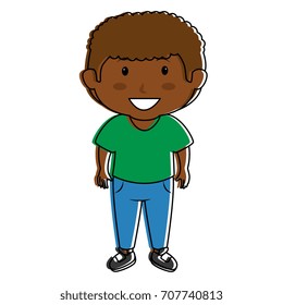 black little boy character