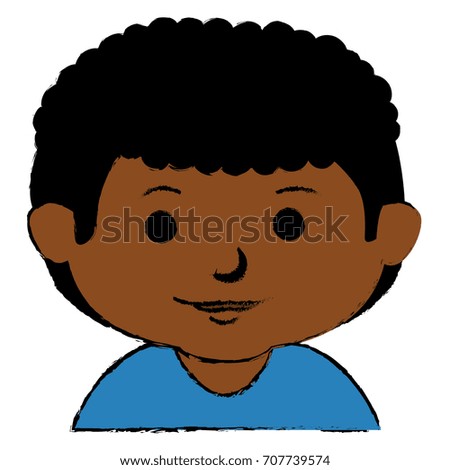 black little boy character