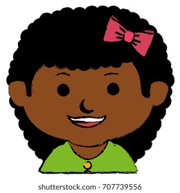 black little girl character