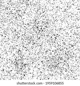 Black little stains seamless pattern. Scattered specks on white background. Grunge surface vector texture seamless pattern.
