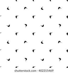 Black little vector dash strokes seamless pattern on white background. Modern seamless pattern