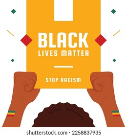 Black Live Matter Design For International Moment
