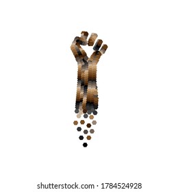 Black Live Matter No Racism Design Illustration