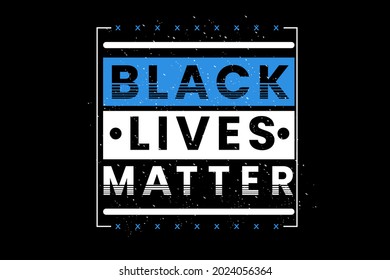 black live matter typography design
