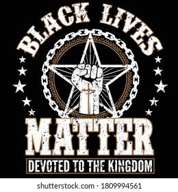 Black live matter typography kingdom t shirt vector 