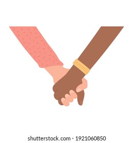 black Lives, diversity hands together and equality vector illustration