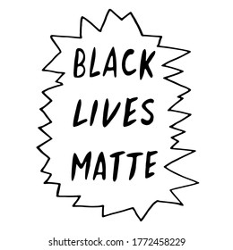 Las vidas negras importan - folletos vectoriales escritos a mano sobre el tema de la lucha contra el racismo, protestando contra la desigualdad racial y el diseño revolucionario. Para volantes, pegatinas, afiches
