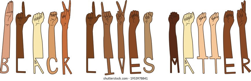 Black Lives Matter ASL Sign Language Design