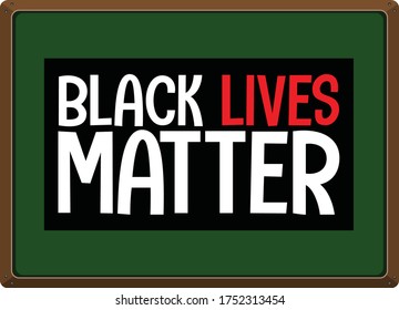 Black lives matter banner illustration