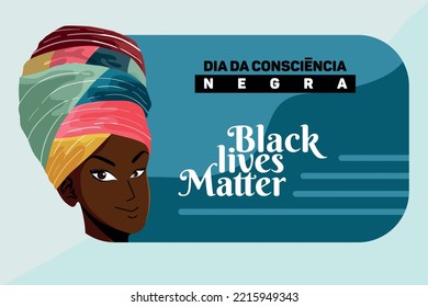 Las vidas negras importan la ilustración de la pancarta, la gente lucha por la igualdad, las mujeres negras protestan