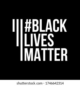 
Black lives matter banner movement illustration for jobs, social networks and profile photo. Black background, white letters 