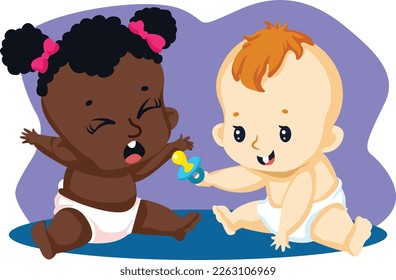 Black Lives Matter, BLM, No Racism, Statement. Young African Americans: man and woman against racism. Black citizens are fighting for equality. 