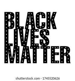 Black Lives Matter Vektor Text Vintage