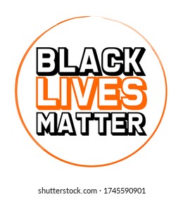 Black Lives Matter calligraphic text vector vintage  