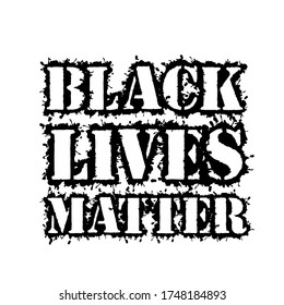 Black Lives Matter calligraphic text vector vintage. stop racism. I can't breathe. stop shooting. don't shoot. black lives matter. lives matter. police violence. stop violence. BLM. stop racism.fist 