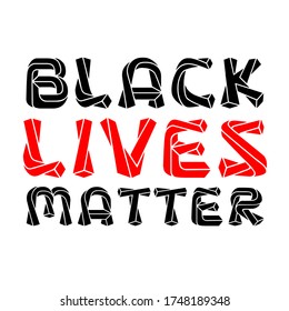 Black Lives Matter calligraphic text vector vintage. stop racism. I can't breathe. stop shooting. don't shoot. black lives matter. lives matter. police violence. stop violence.  
