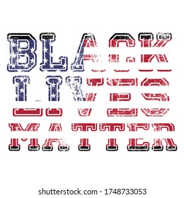 Black Lives Matter calligraphic text vector vintage. stop racism. I can't breathe. stop shooting. don't shoot. black lives matter. lives matter. police violence. stop violence. BLM. stop racism.fist 