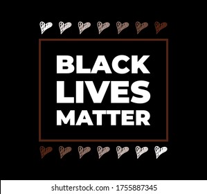 Black Lives Matter calligraphic text vector vintage. stop racism. I can t breathe. stop shooting. don t shoot. black lives matter. lives matter. police violence. stop violence. BLM. stop racism.