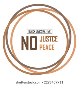 Black lives matter campaign banner with raised fists, support black people to gain equal rights, human unity of different races, Stop racism, interracial community awareness