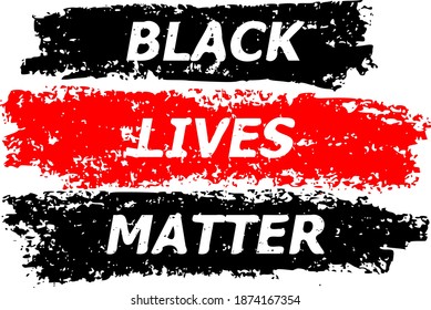 Black lives matter chalk illustration with charcoal effect. Vector freehand black lives matter is hand drawn with grunge decoration texture on paper. Manually designed grunge effect.