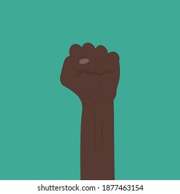 Black lives matter, clenched fists, African American community activism