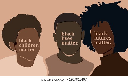 black lives matter concept poster