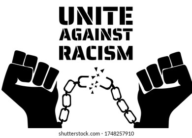 Black Lives Matter concept. Template for background, banner, poster with text inscription. Vector EPS10 illustration