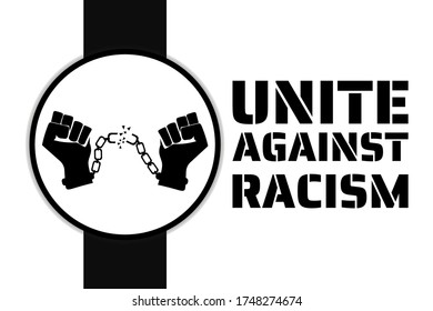 Black Lives Matter concept. Template for background, banner, poster with text inscription. Vector EPS10 illustration