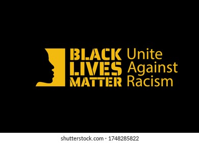 Black Lives Matter concept. Template for background, banner, poster with text inscription. Vector EPS10 illustration

