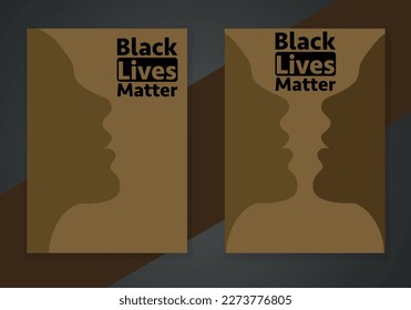 Black Lives Matter concept  Template for background  banner  poster and text inscription  Vector EPS10 illustration