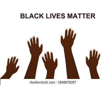 Black lives matter concept. vector