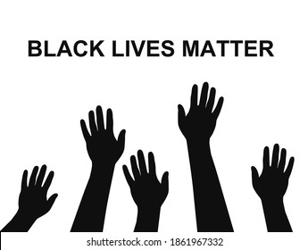 Black lives matter concept. vector