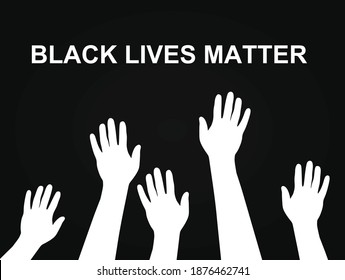 Black lives matter concept. vector