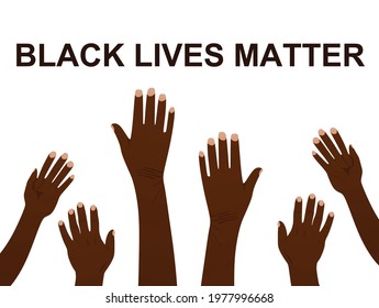 Black lives matter concept. vector