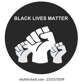 Black lives matter concept. vector