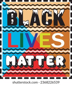 Black lives matter a creative T shirt design .