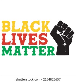 Black Lives Matter design eps