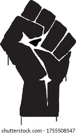 Black Lives Matter Fist symbol Vector High Resolution  