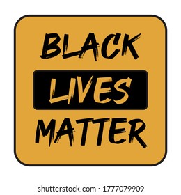 Black lives matter flag, quote, phrase or slogan typography font design. Social movement quote. No racism, black lives matter quote. Social media hashtag - fight, protest for people rights. Vector ill