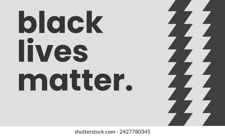 black lives matter font in grey background suitable for presentation