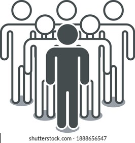 Black lives matter icon, logo, illustration, design concept, sign, with black and white on a flat white background.
