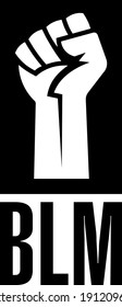 Black lives matter icon, logo or banner design.