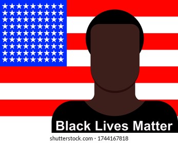 Black Lives Matter Illustration .