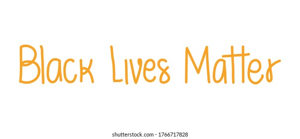 Black lives matter lettering design of Protest justice and racism theme Vector illustration
