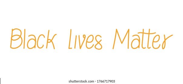 Black lives matter lettering design of Protest justice and racism theme Vector illustration