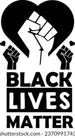 Black lives matter logo design, banner concept with transparent background.