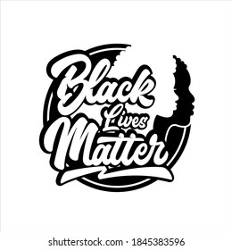 Black Lives Matter  logo illustration